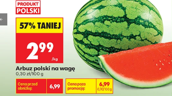 Arbus polski na wagę 1 KG - Biedronka