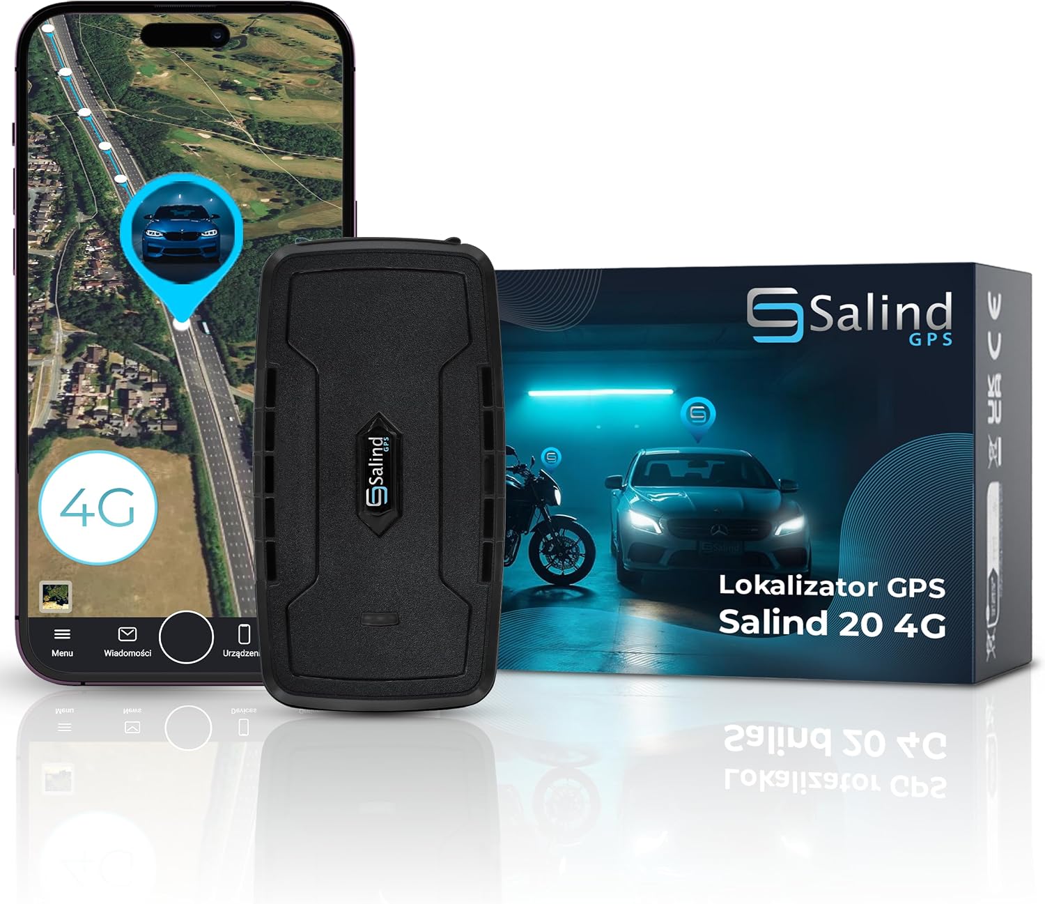 Salind 20 4G Lokalizator GPS Z Magnesem Do Samochodów