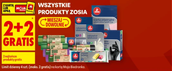 Wszystkie produkty Zosia (2+2 GRATIS) - Biedronka