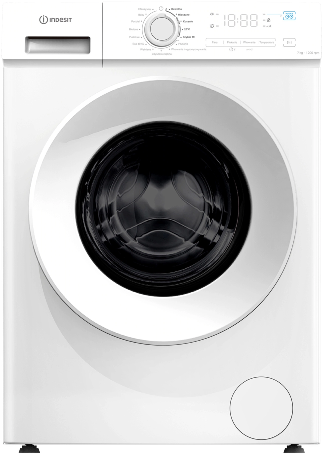 Pralka Indesit IMA762MyTimePL Steam Push&Go Slim 7kg 1200obr/min