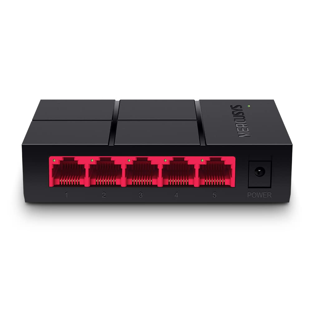 MERCUSYS MS105G – 5-portowy gigabitowy switch biurkowy metalowa obudowa Plug & Play