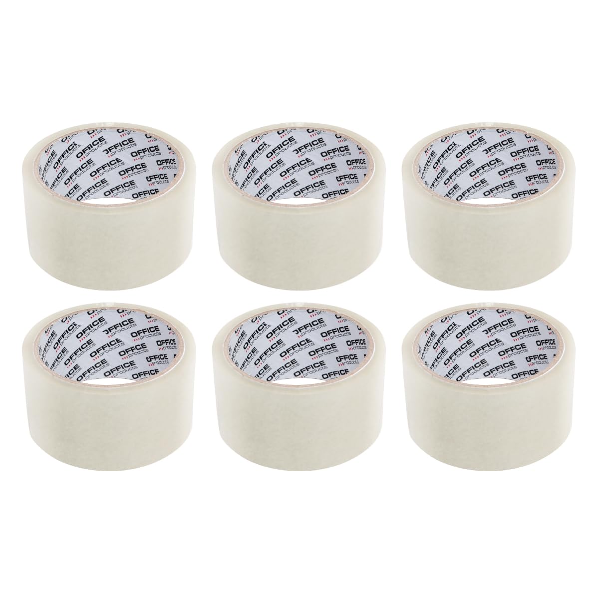 6 SZTUK - Taśma do Pakowania Przezroczysta 48mm x 50 m