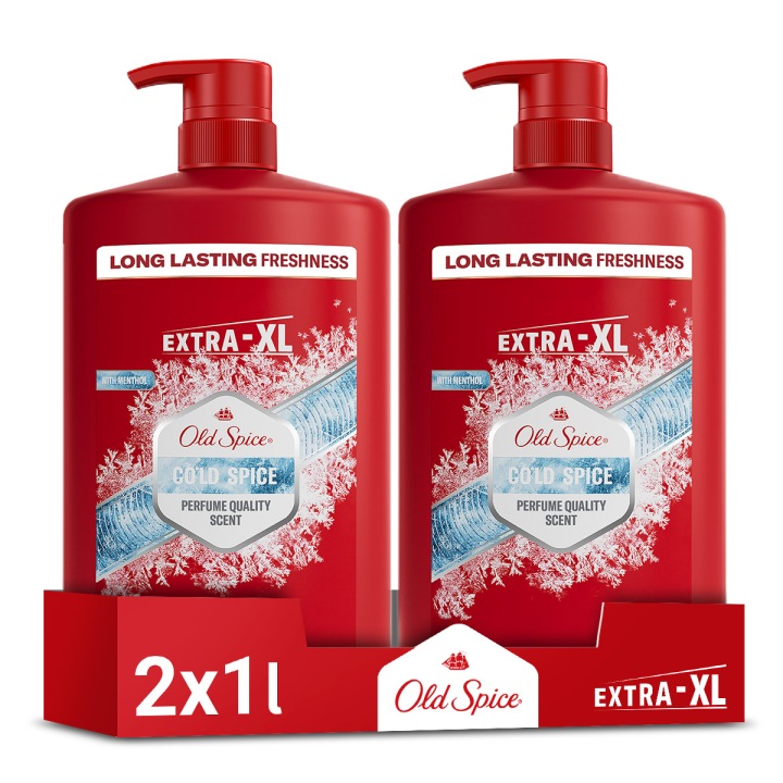 Old Spice Cold Spice Żel Pod Prysznic i Szampon Dla Mężczyzn 3w1 2x1 L (2 inne opis) - od Oficjalny sklep Allegro