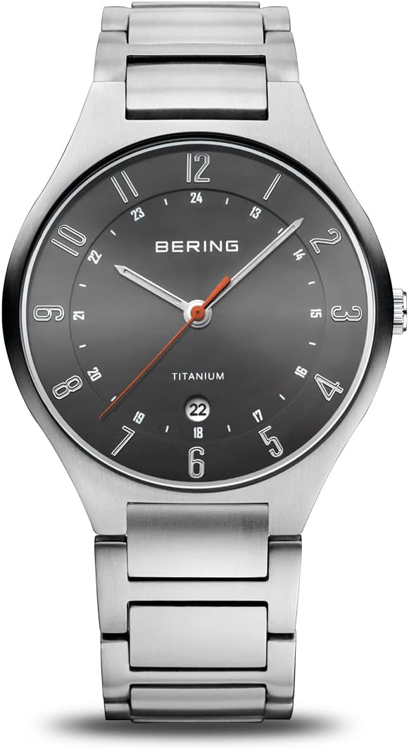 Zegarek męski BERING Men's Quartz Watch | 39mm | Titanium Case