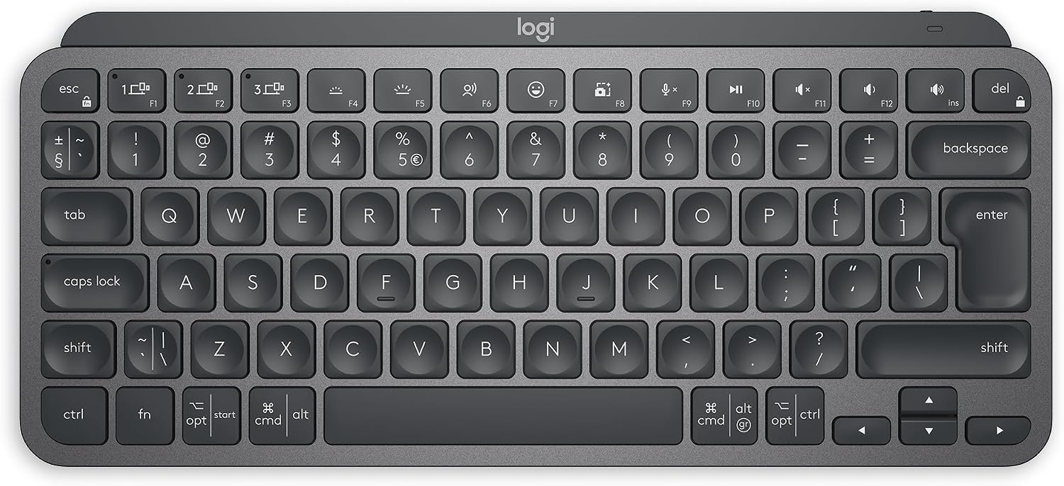 Logitech MX Keys Mini Minimalistyczna Bezprzewodowa Podświetlana Klawiatura