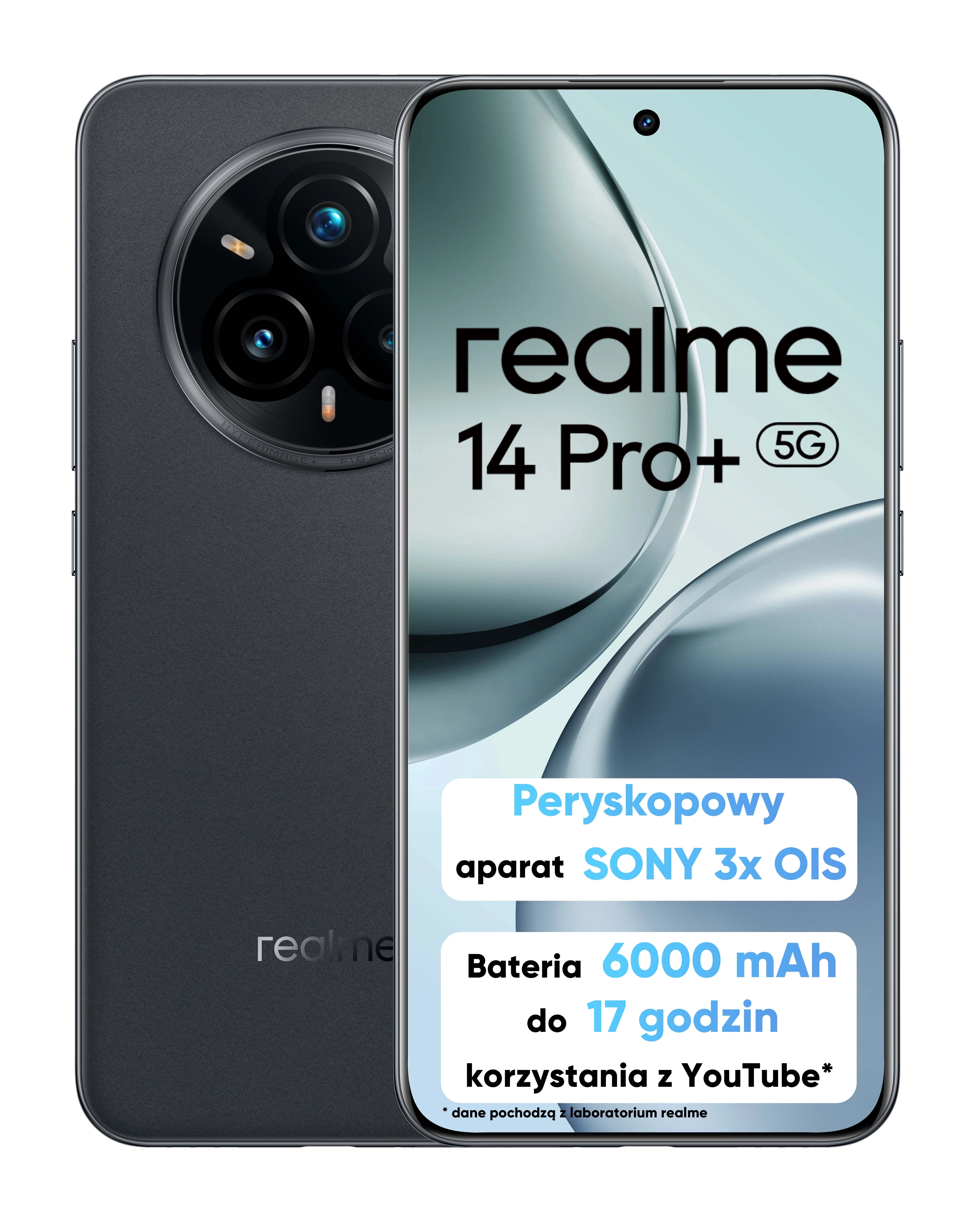 Smartfon realme 14 Pro+ 5G 12/512GB Funkcje AI 6,83" 120Hz 50Mpix Szary