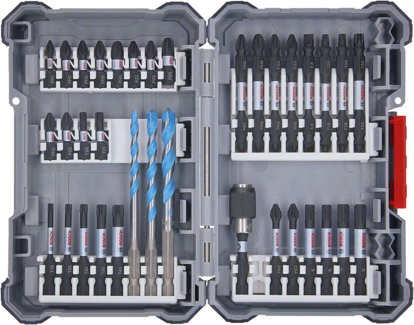 Bosch Professional 35-częściowy zestaw wierteł MultiConstruction i bitów do wkrętarek Impact Control