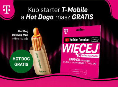 Kup starter T-Mobile a HOT-DOG masz GRATIS - Żabka