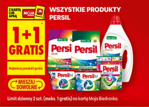 Wszystkie produkty PERSIL (1+1 GRATIS) - Biedronka
