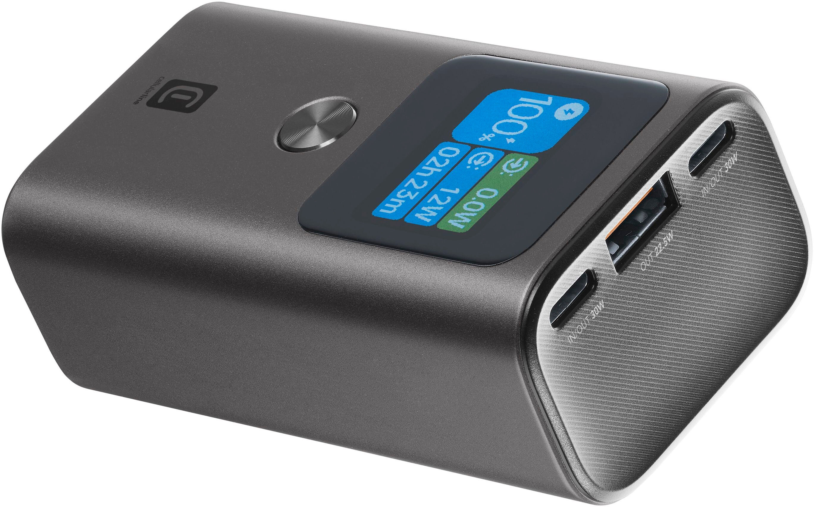 Powerbank CELLULARLINE Ultron 10000 mAh 30W Antracytowy