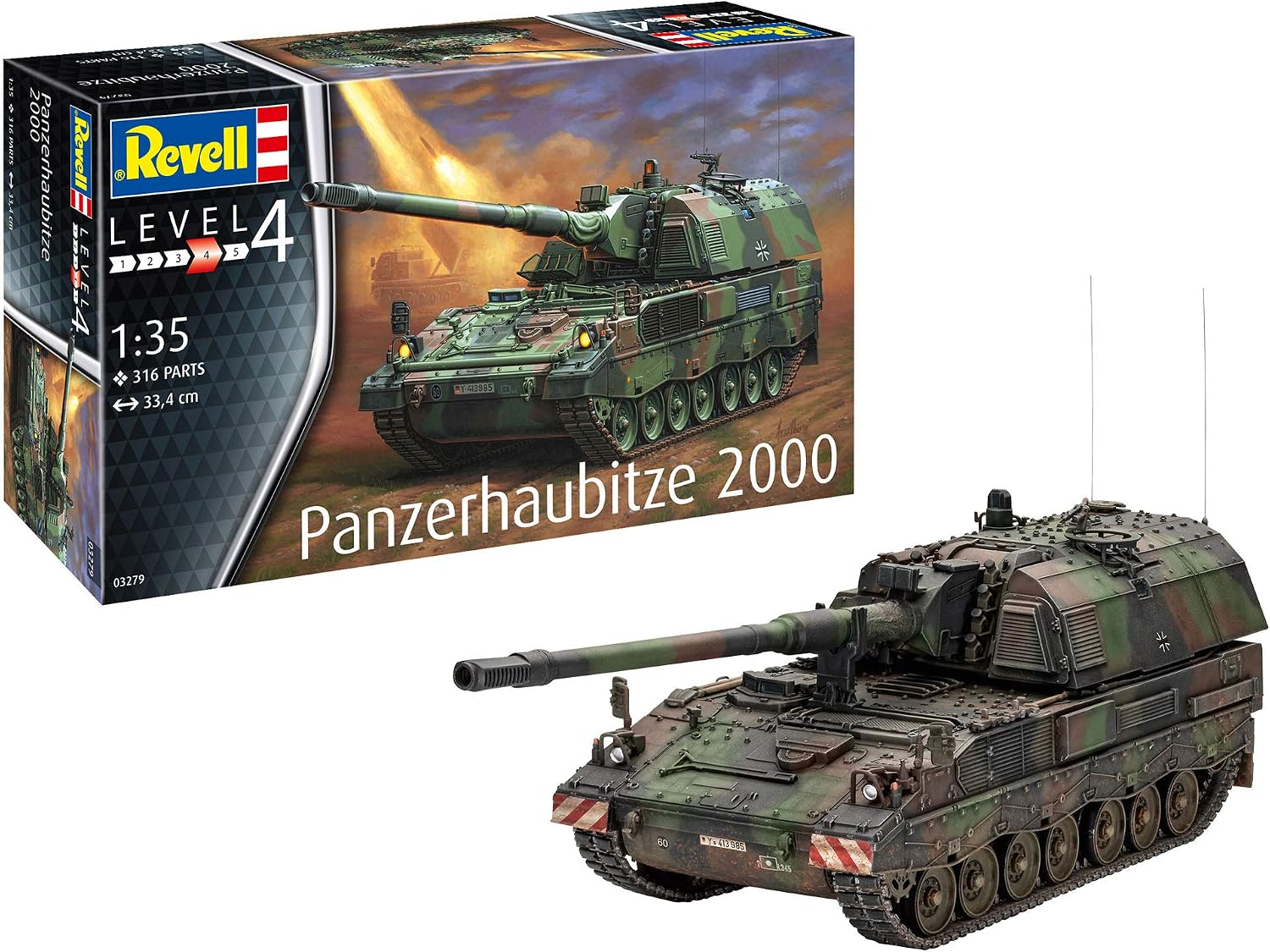Revell 03279 Panzerhaubitze 2000 Skala 1:35 niezabudowany