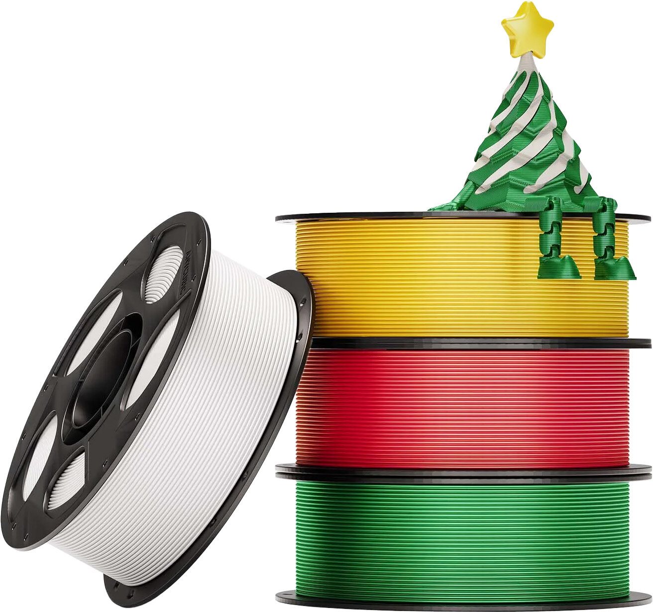 Zestaw filamentów ANYCUBIC Christmas PLA Średnica 1.75 mm 4x 1 kg (1kg/za 24.99))