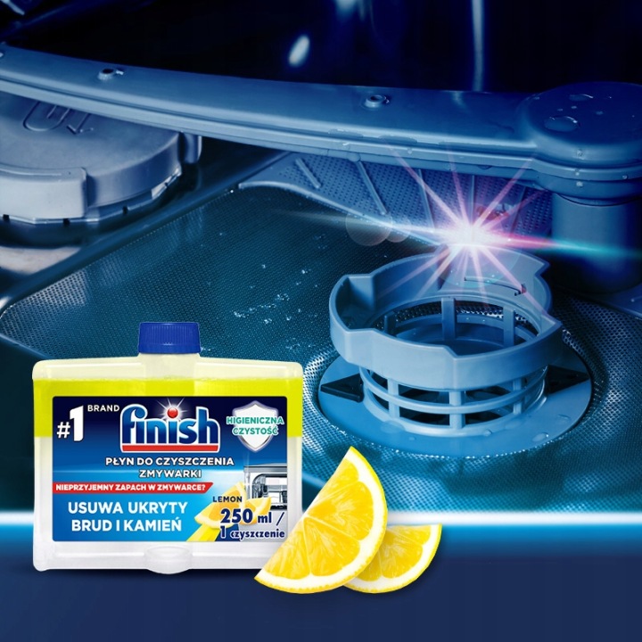 FINISH Płyn do czyszczenia zmywarki czyścik lemon cytrynowy zestaw 2x 250ml