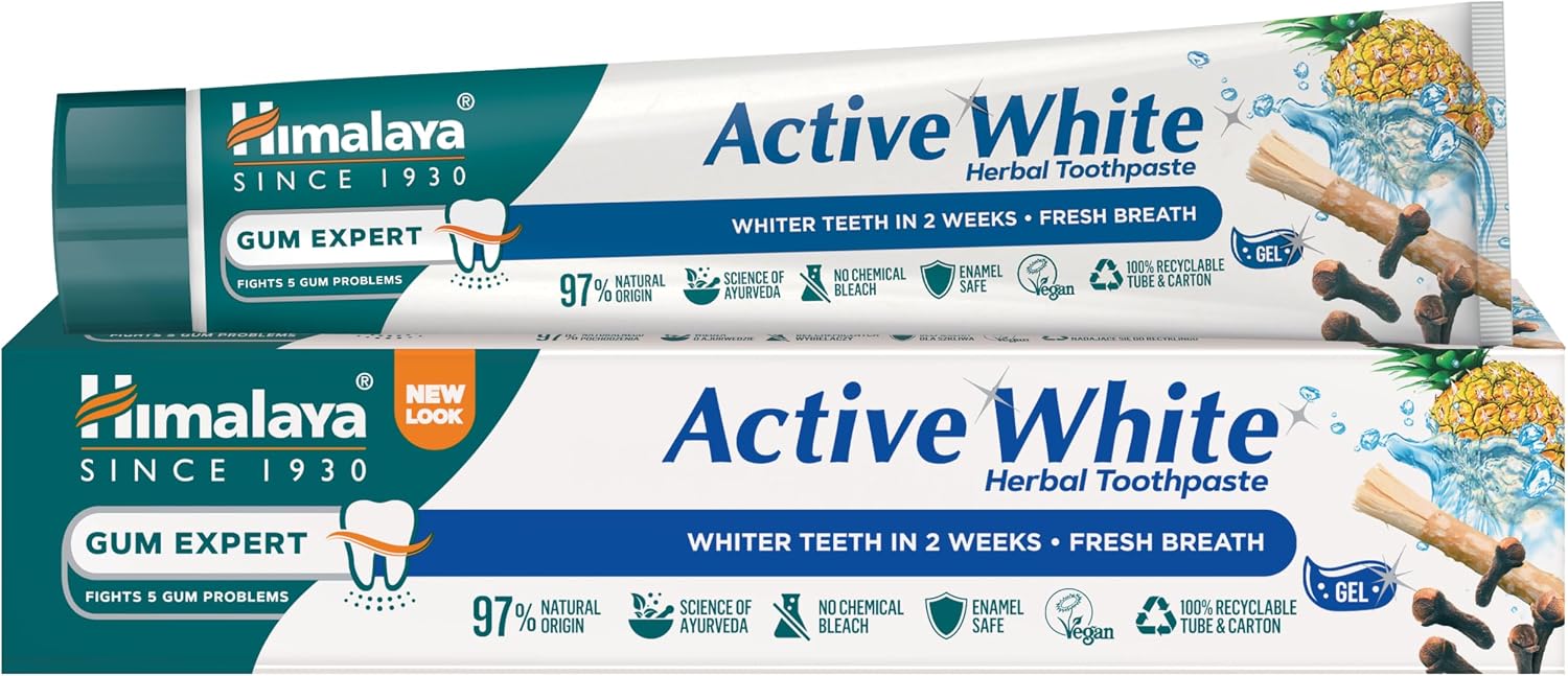 Himalaya Active White Fresh Gel naturalne substancje ściągające 75 ml