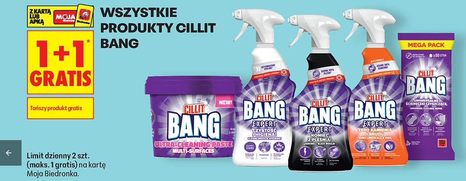 Wszystkie produkty CILLIT BANG (1+1 GRATIS) - BIedronka
