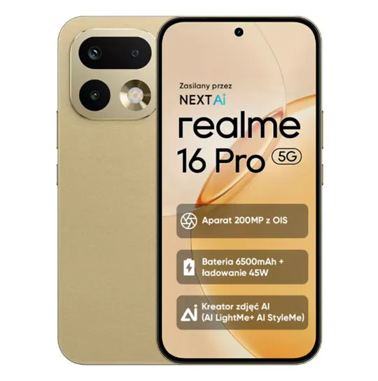 Realme 16 Pro 5G 8/256GB Dual SIM Złoty