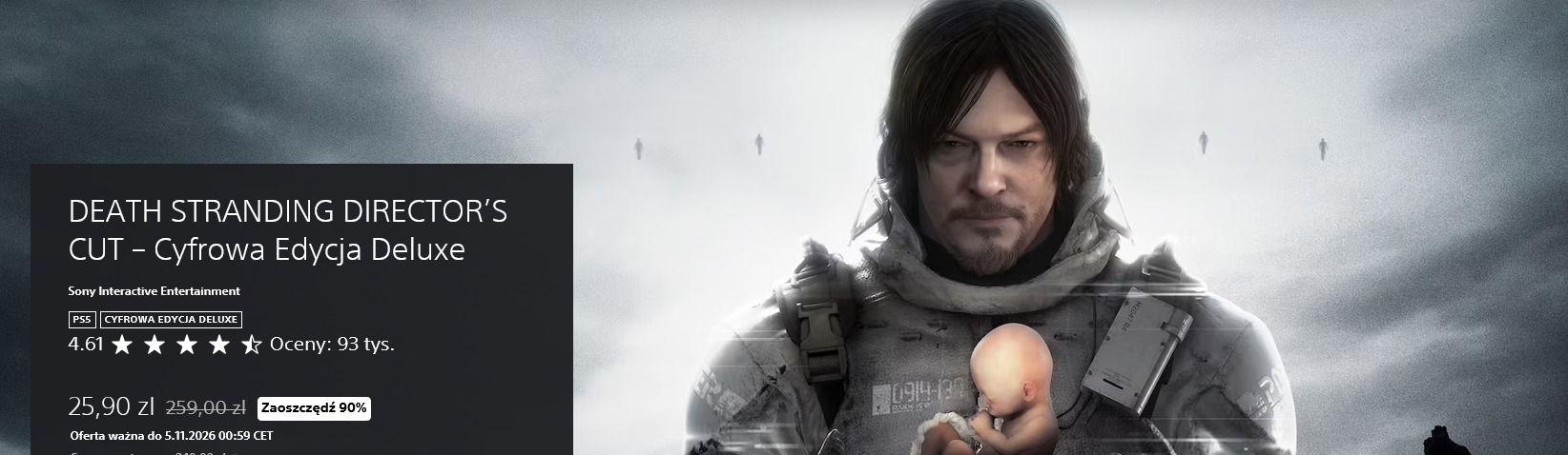 Gra "DEATH STRANDING DIRECTOR’S CUT" – Cyfrowa Edycja Deluxe (PS5) - Playstation STORE