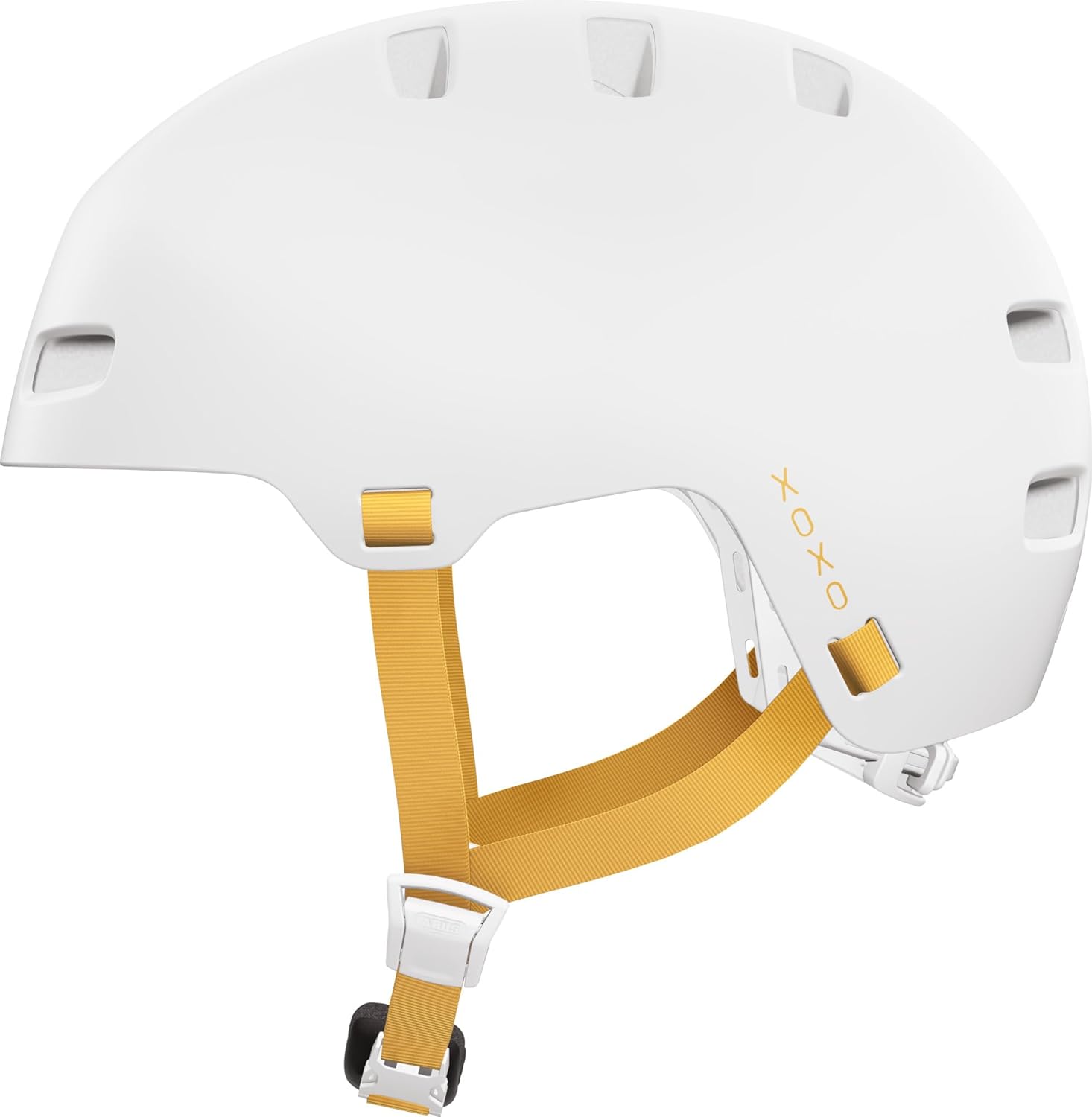 ABUS XOXO kask rowerowy – kask miejski biały rozm. L