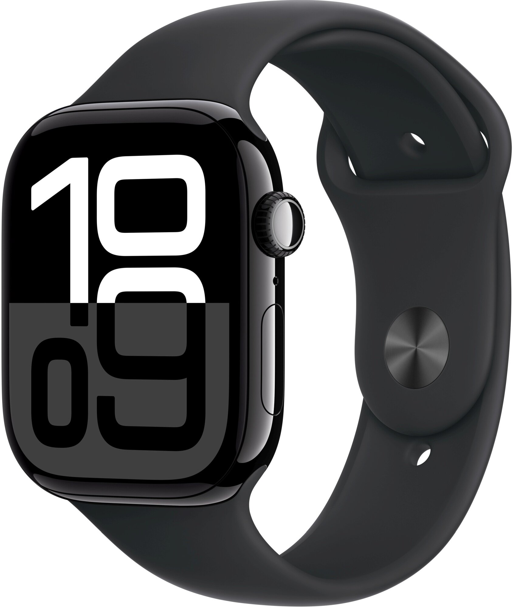 Apple Watch 10 GPS 46mm koperta z aluminium (onyks) + pasek sportowy rozmiar S/M (czarny)