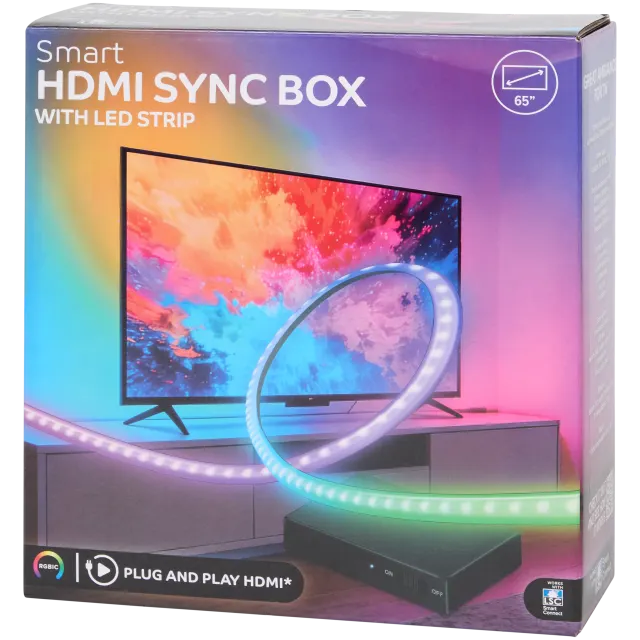 Oświetlenie sterowane apką: HDMI sync box z taśmą LED - ACTiON