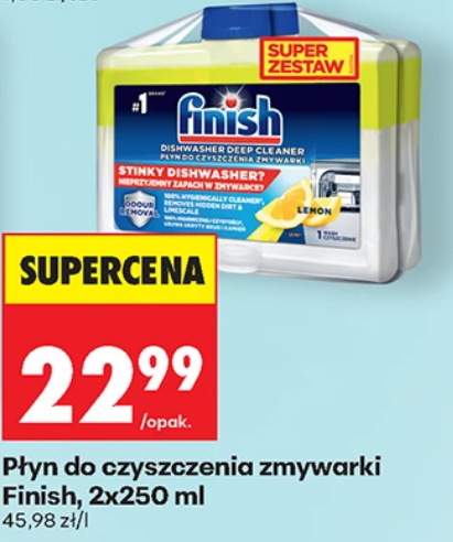 Pyn do czyszczenia zmywarki FINISH 2x259 ML (1+1 GRATIS - 5.74 PLN / za szt.) - BIedronka
