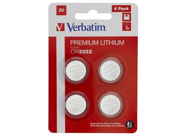Bateria CR2032 VERBATIM (4 szt.)