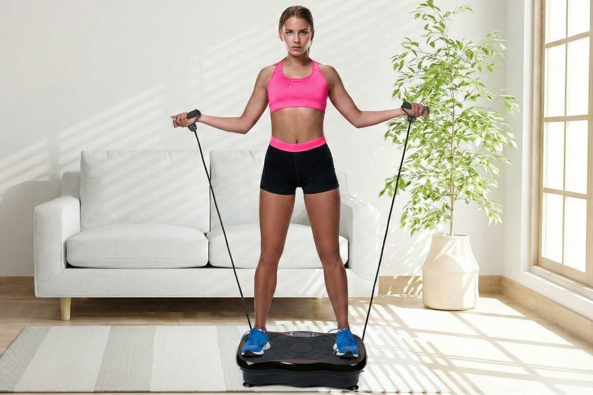 Platforma wibracyjna EXTRALINK Moonwalk Spin Move EX.96518, Czarny