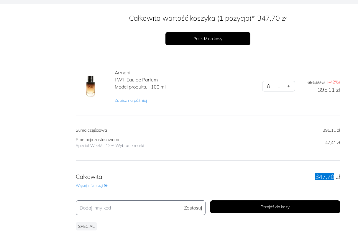 Armani I Will Eau de Parfum Perfumy dla mężczyzn, 100 ML (NOWOŚĆ 2026)