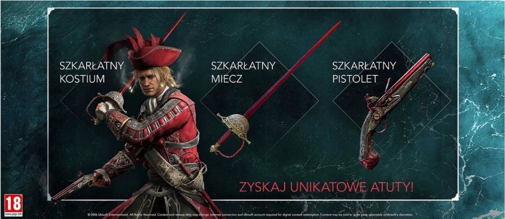 Assassin's Creed Black Flag Resynced PS5 + Szkarłatny Pakiet po Polsku NOWA - od StoryMediaFun