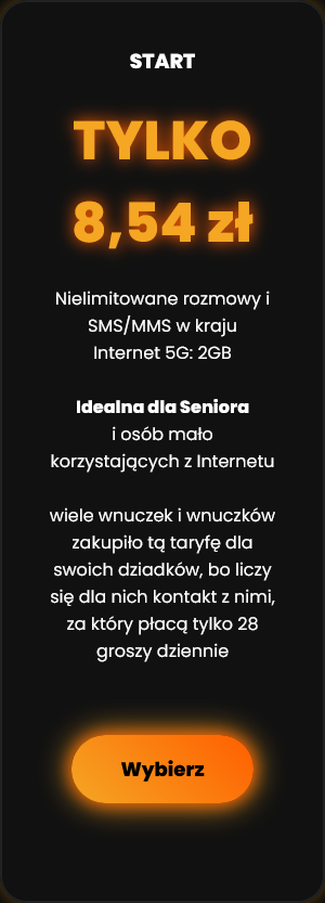 Abonament TNT Mobile za 8.54PLN/miesiąc (nielimitowane rozmowy SMS'y MMS'y + 2GB netu 5G)