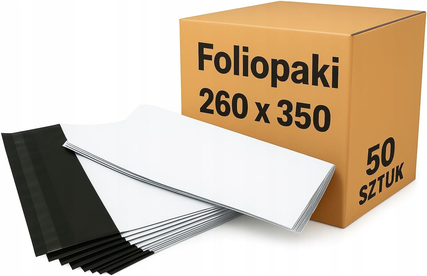 M-FOLIE Foliopaki kurierskie - koperty 260x350 mm białe B4 - 50 szt