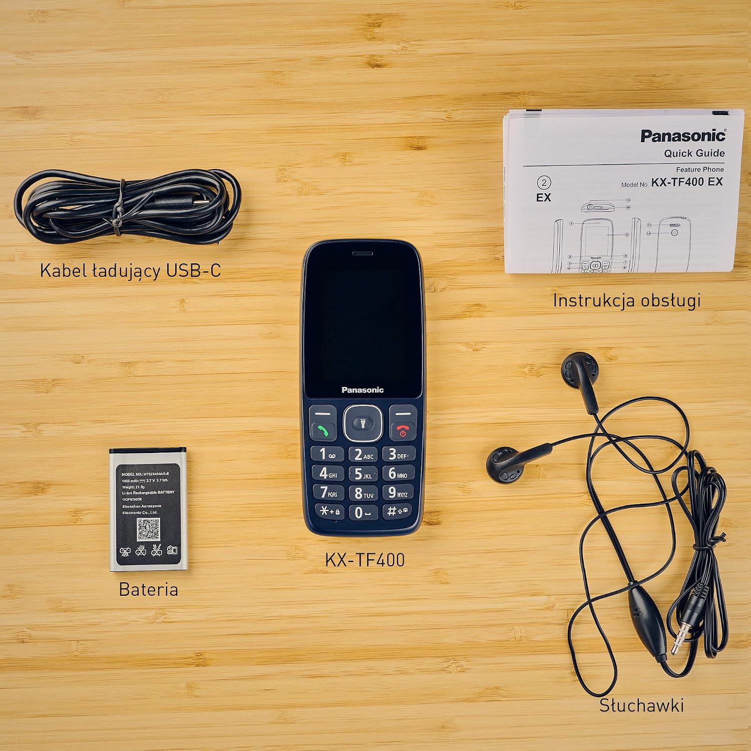 Telefon Panasonic KX-TF400EXC 4G VoLTE 280 Godzin Czuwania