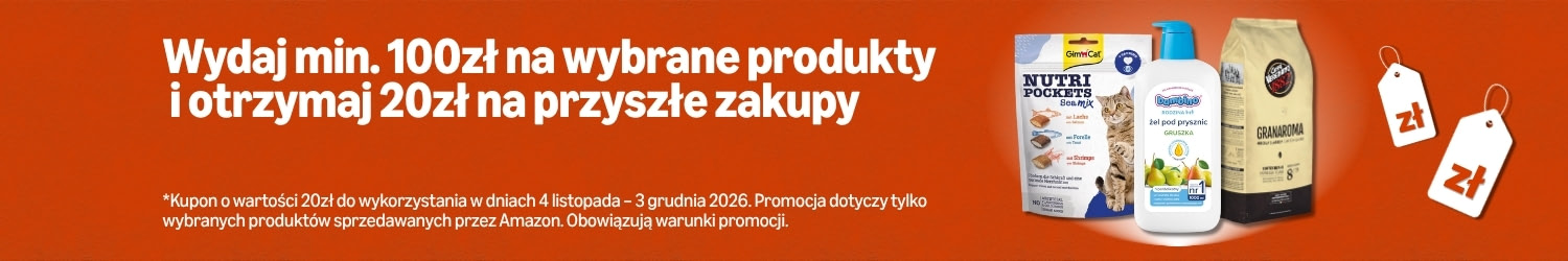KUPON 20 PLN na kolejne zakupy za wydanie min.100 PLN - AMAZON