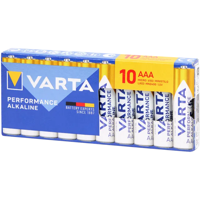 Baterie alkaliczne Varta AA lub AAA (opis) 10 sztuk - ACTiON