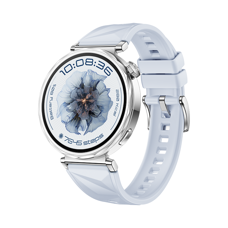 Smartwatch HUAWEI WATCH GT 5 41 mm Niebieski fluoroelastomerowy + Słuchawki Huawei FreeBuds SE 3 (GRATiS)