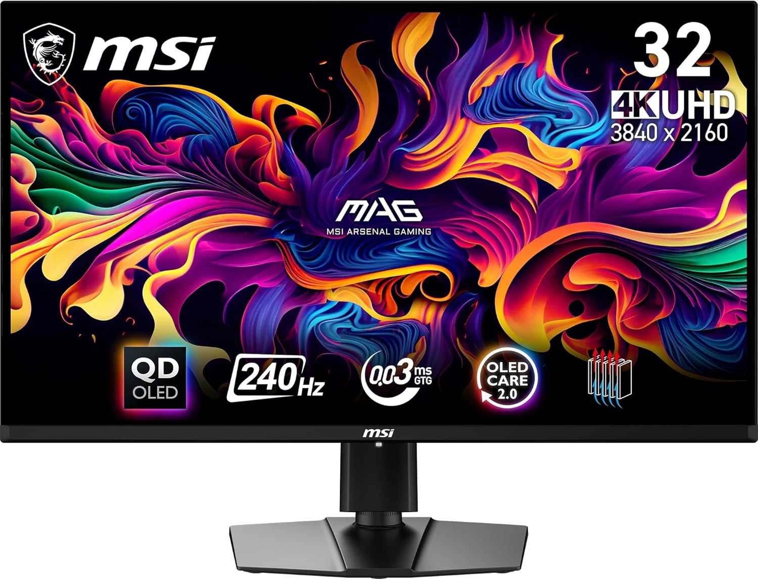 Monitor gamingowy MSI MAG 321UPX QD-OLED, 31.5"