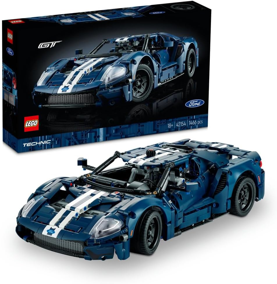 Klocki LEGO Technic Ford GT, wersja z 2022 roku, skala 1:12