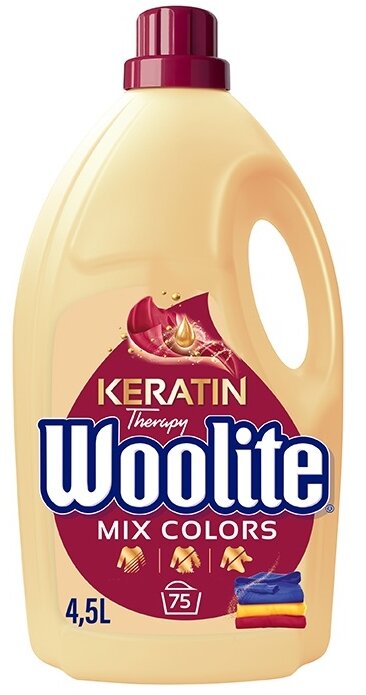 Płyn do prania WOOLITE Keratin Therapy 4500 ml do kolorowych tkanin z keratyną, 1 SZT.