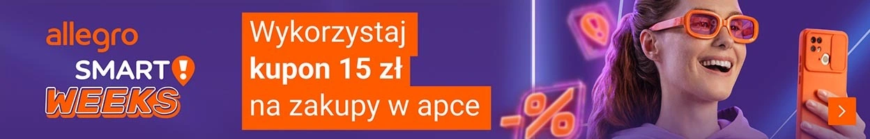 Kupon 15 zł na zakupy w aplikacji Allegro (wszystkie kategorie), MWZ 250 PLN
