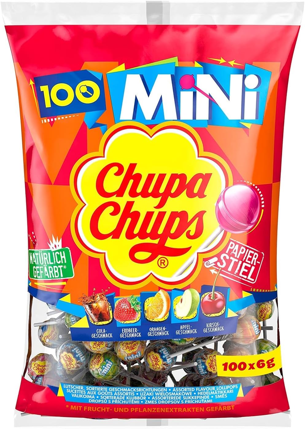 Lizaki owocowe Chupa Chups Mini Classic, 100 sztuk