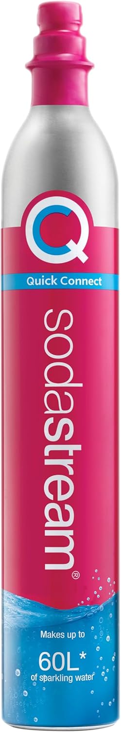 SodaStream Cylinder z Gazem Co2, 60l CQC, Różowy, 3011084