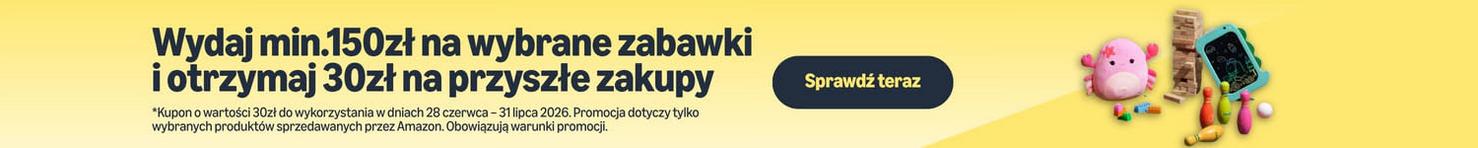 Kupon 30 PLN na przyszłe zakupy od AMAZON (MWZ 150 PLN)