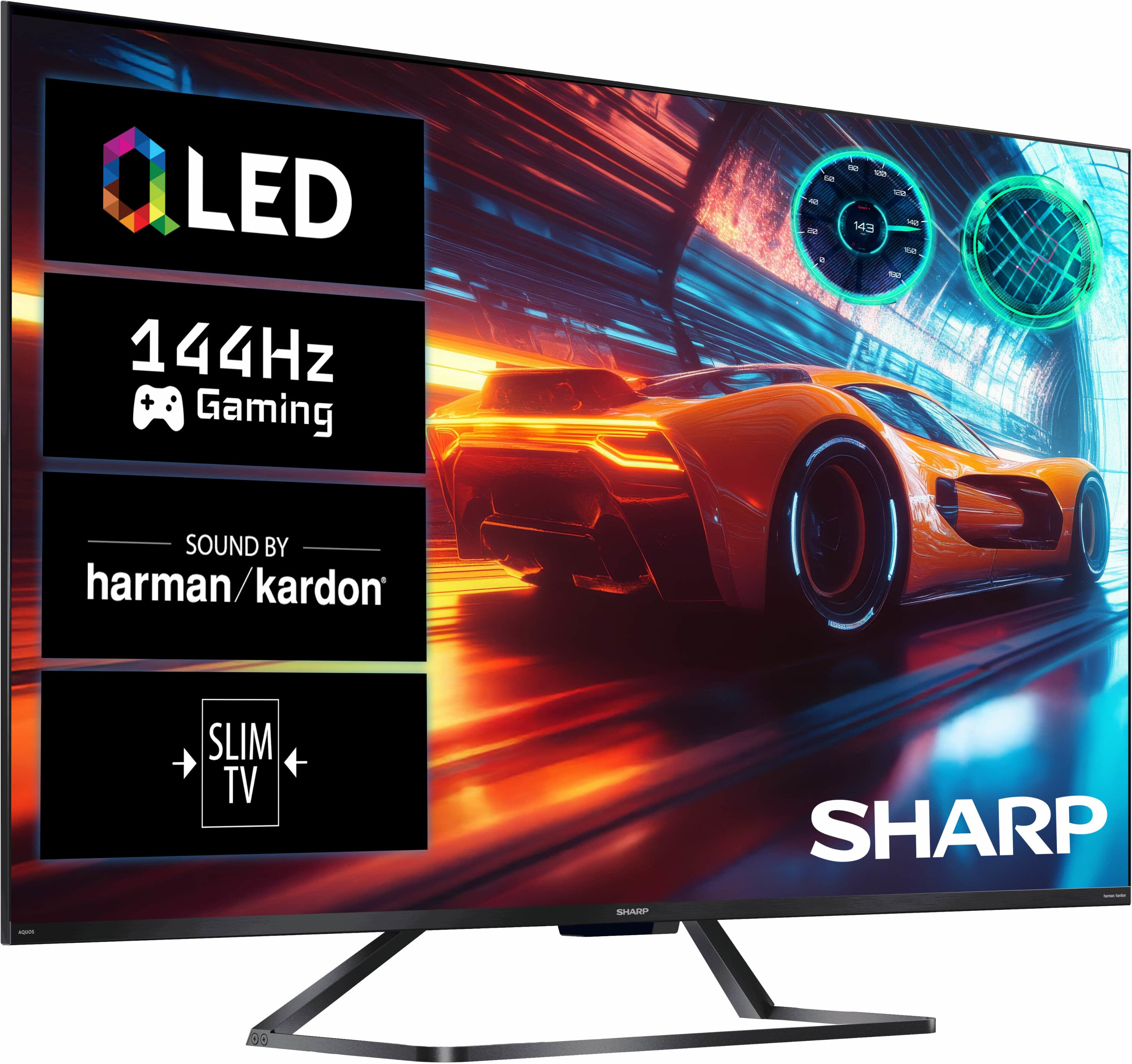 Telewizor SHARP 50GR8465E 50" QLED 4K 144Hz Google TV Dolby Vision Dolby Atmos HDMI 2.1