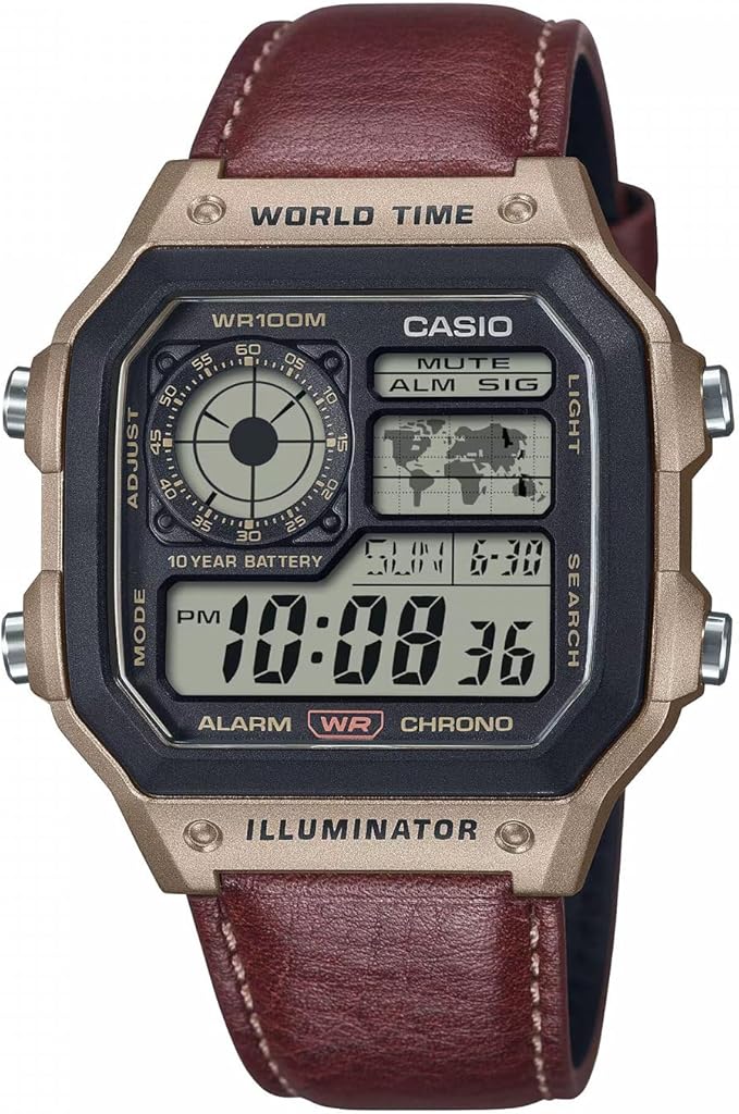 Zegarek kwarcowy Casio z paskiem AE-1200WHL-5AVE