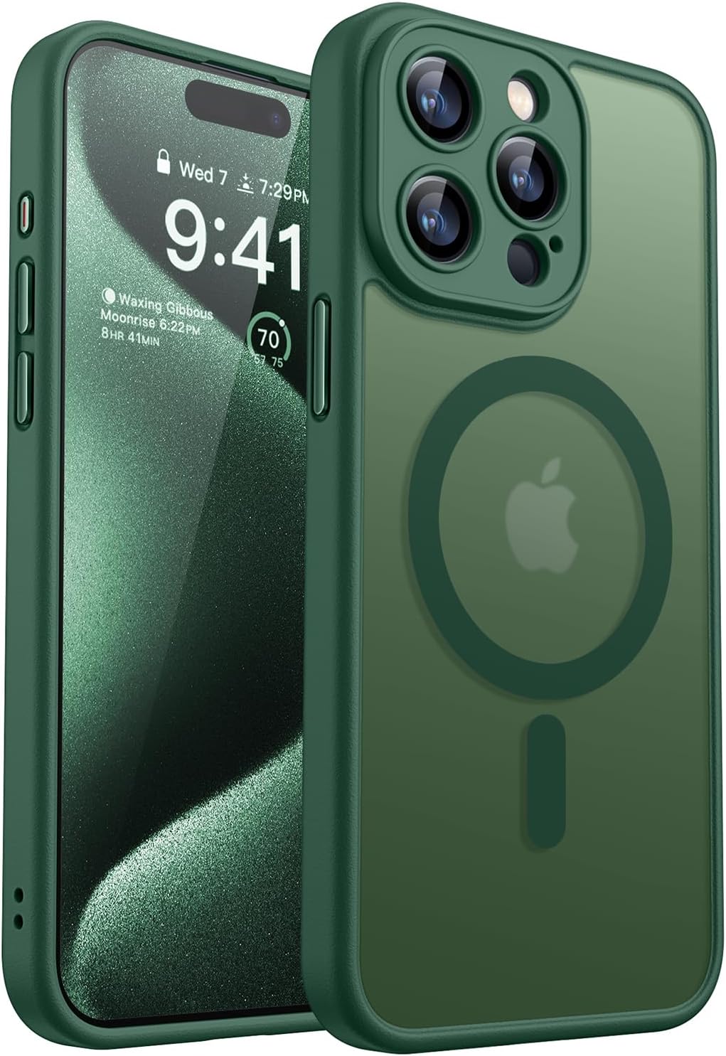 CANSHN Magnetyczne Etui, iPhone 15 Pro Max, Ochrona Aparatu, Wstrząsoodporne - różne kolory