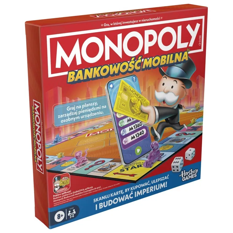 Gra planszowa Monopoly, Bankowość mobilna, rodzinna gra ekonomiczna