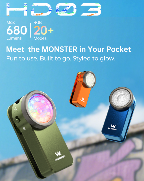 Latarka na klips Wurkkos HD03 - otwarcie nowego sklepu Wurkkos