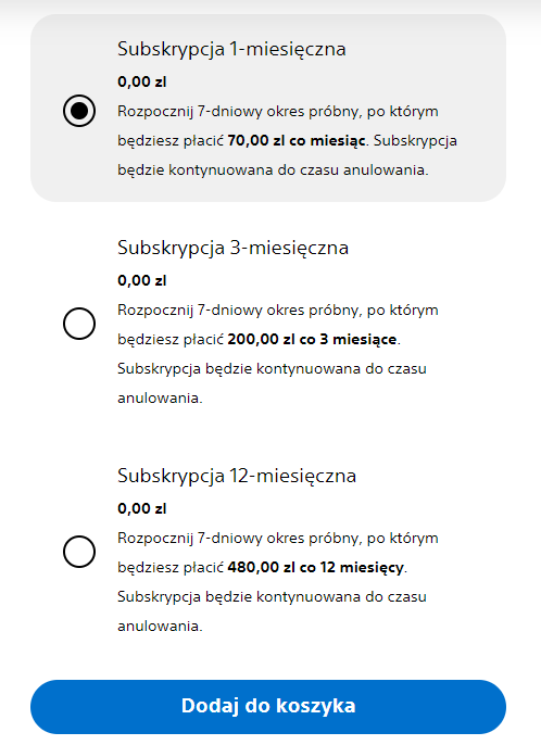 darmowe playstation plus premium