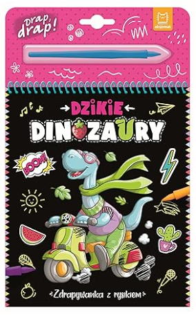 zdrapywanka dzikie dinozaury
