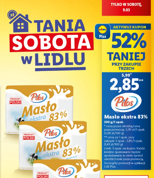 masło w promocji lidl